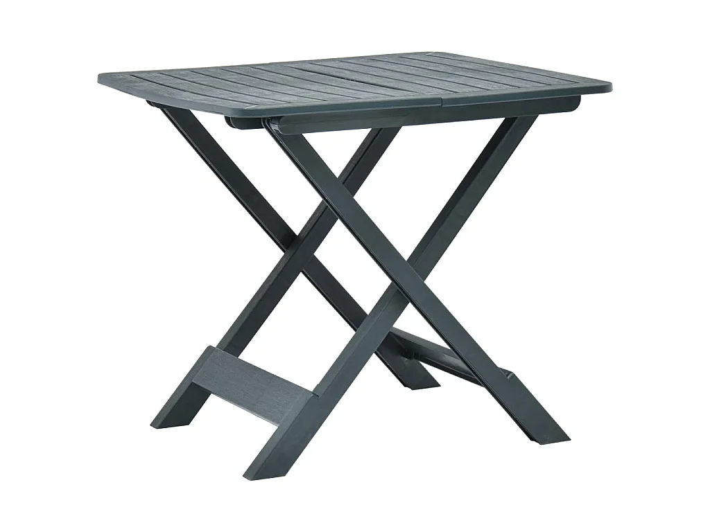 Table pliable de jardin Vert 79x72x70 cm Plastique GHR49421