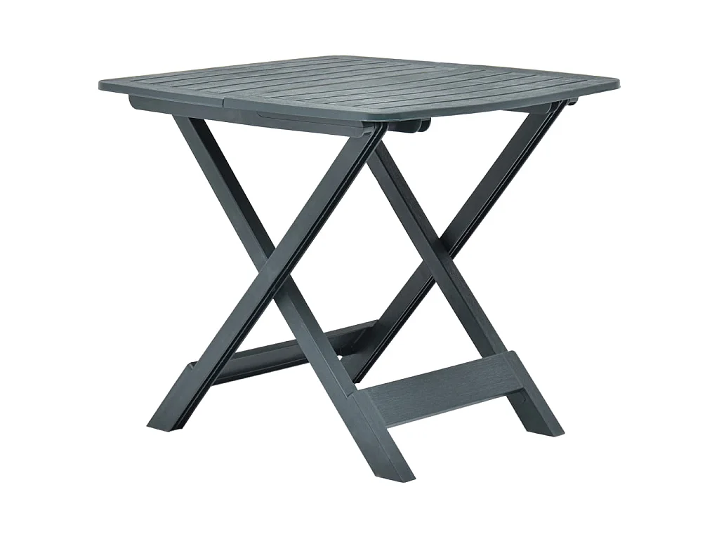 Table pliable de jardin Vert 79x72x70 cm Plastique GHR49421