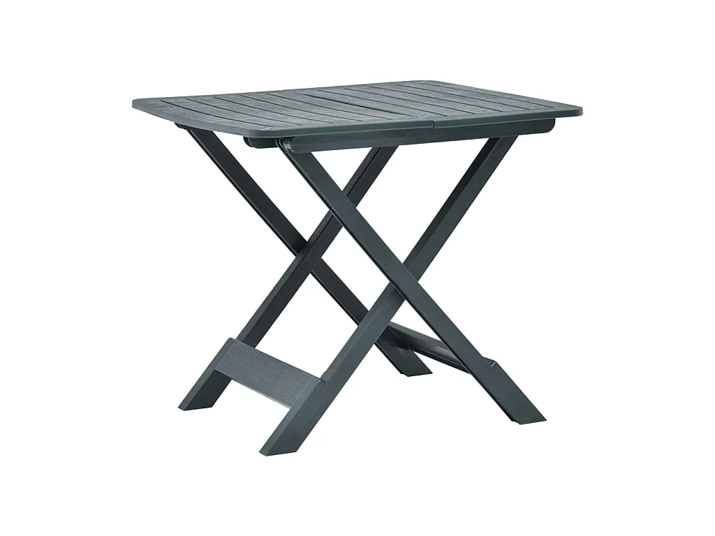 Table pliable de jardin Vert 79x72x70 cm Plastique GHR49421