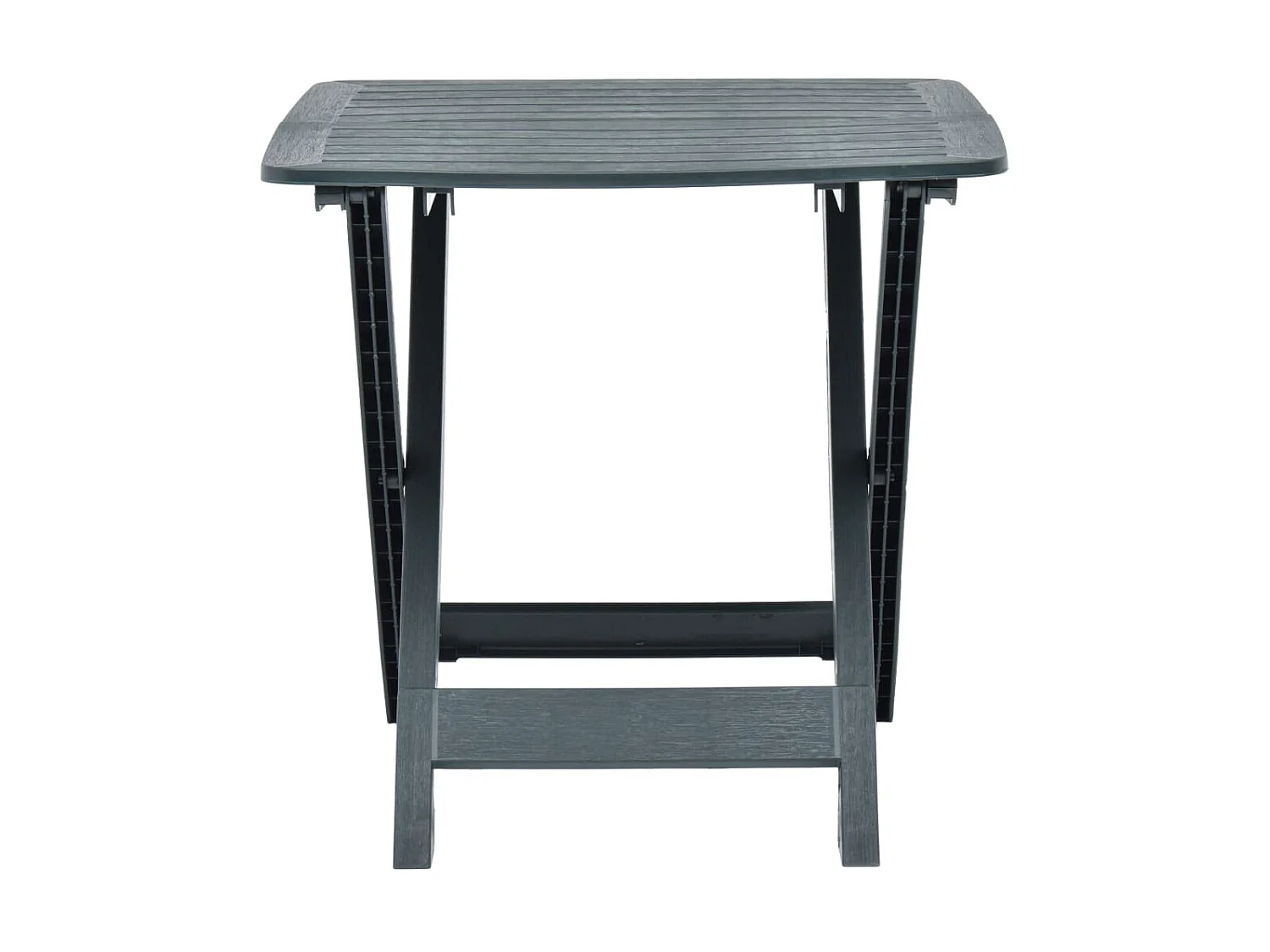 Mesa de jardim dobrável 79x72x70 cm plástico verde PT116924