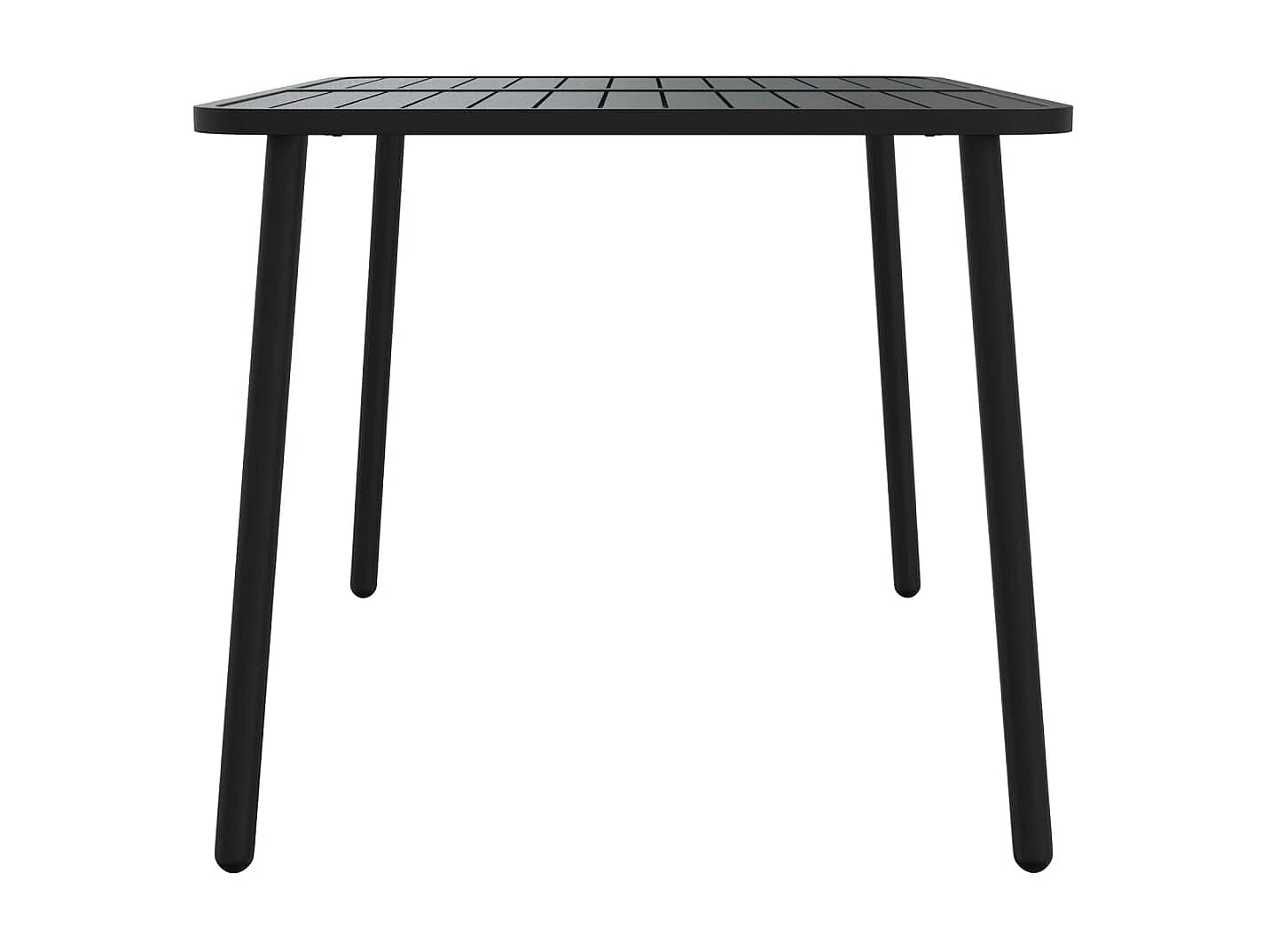 Mesa de comedor de jardín acero gris antracita 110x80x71 cm KOW54964