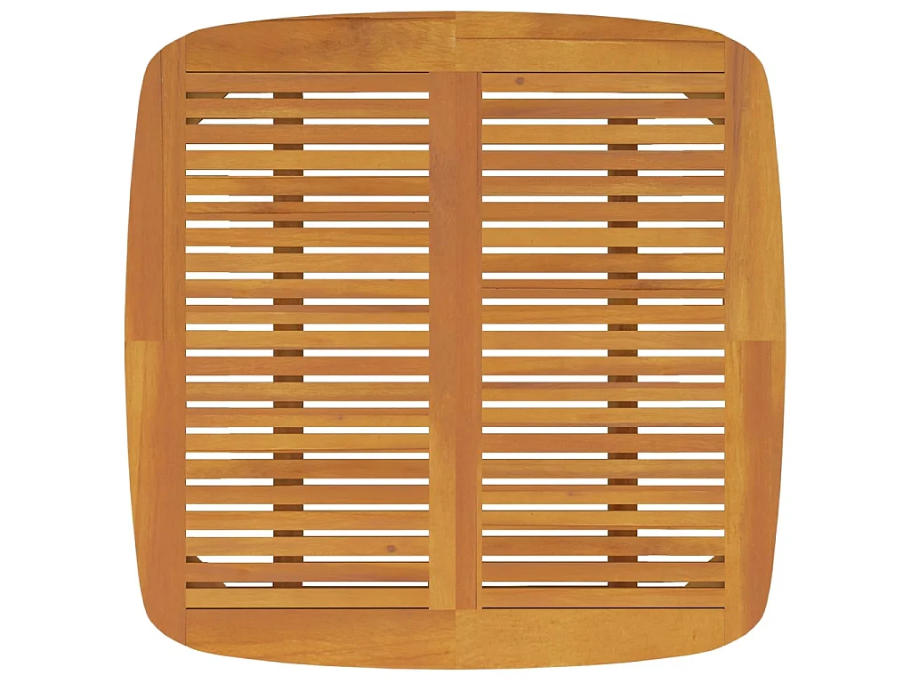Table de jardin 110x110x75 cm Bois d'acacia solide GHR89025
