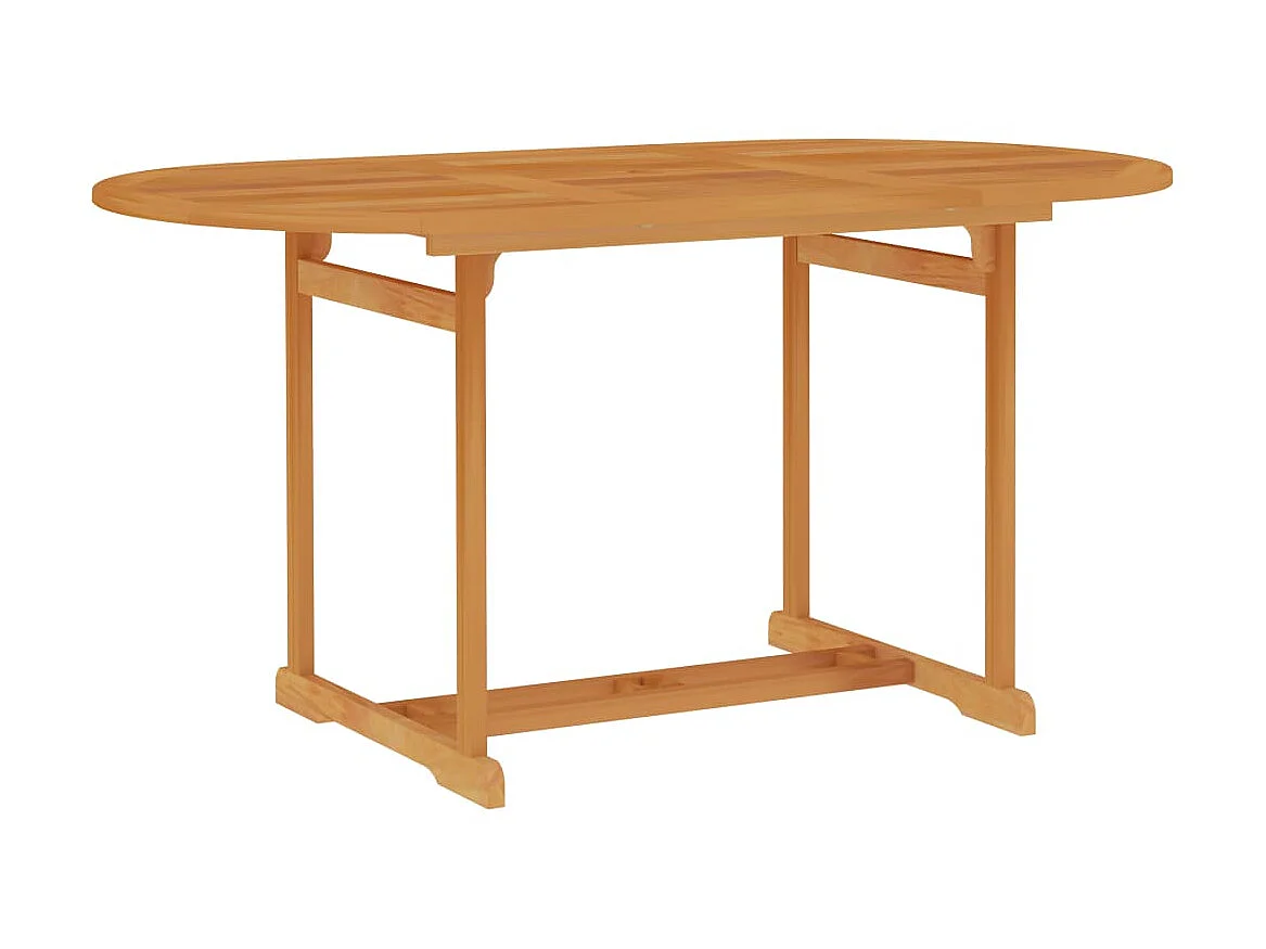 Table de jardin 150x90x75 cm Bois de teck massif GHR28496