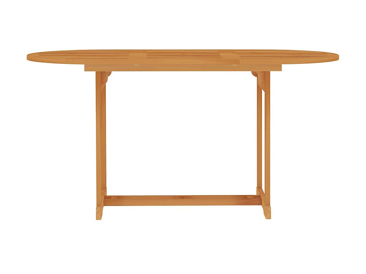 Table de jardin 150x90x75 cm Bois de teck massif GHR28496