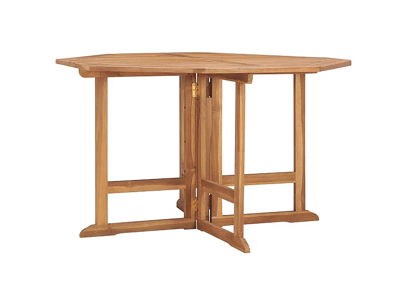 Table à manger de jardin pliable 110x110x75 cm Teck massif GHR82578
