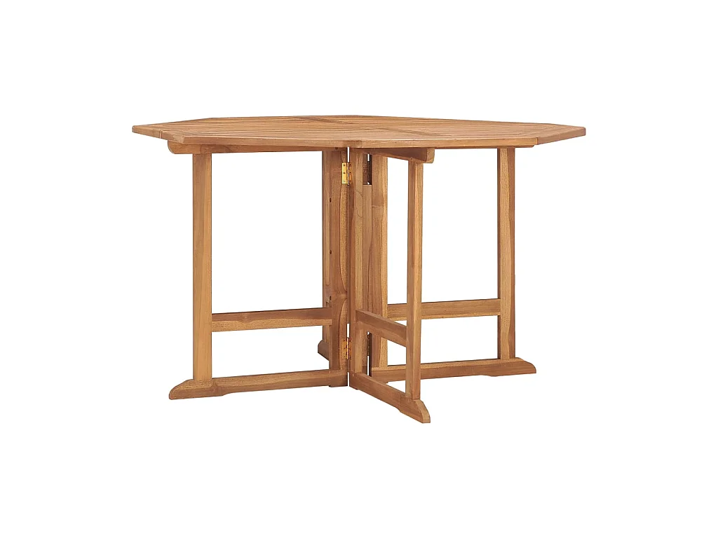 Table à manger de jardin pliable 110x110x75 cm Teck massif GHR82578