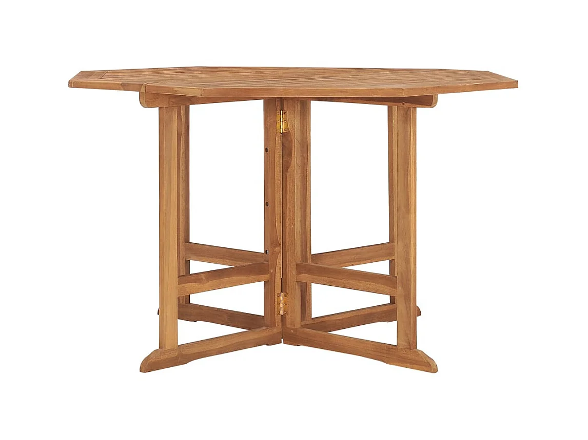 Table à manger de jardin pliable 110x110x75 cm Teck massif GHR82578