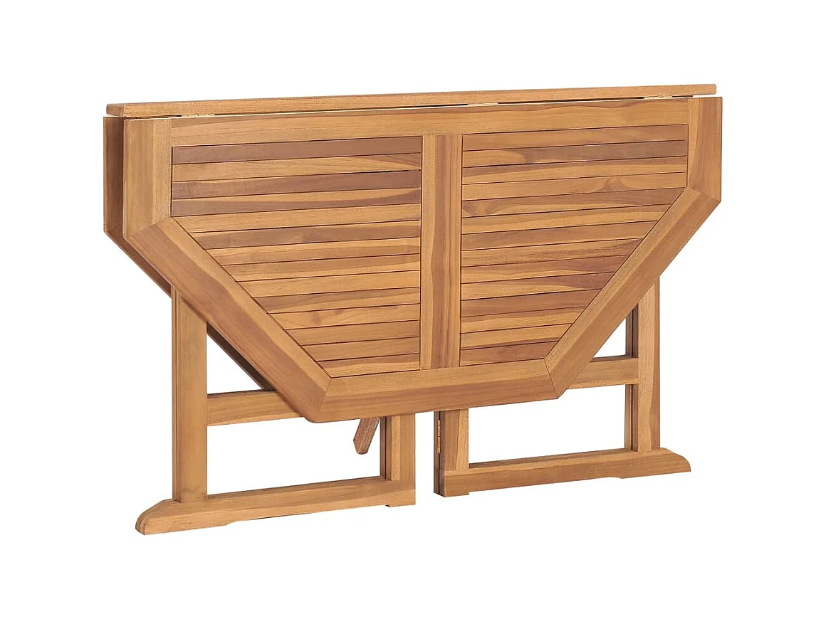 Table à manger de jardin pliable 110x110x75 cm Teck massif GHR82578