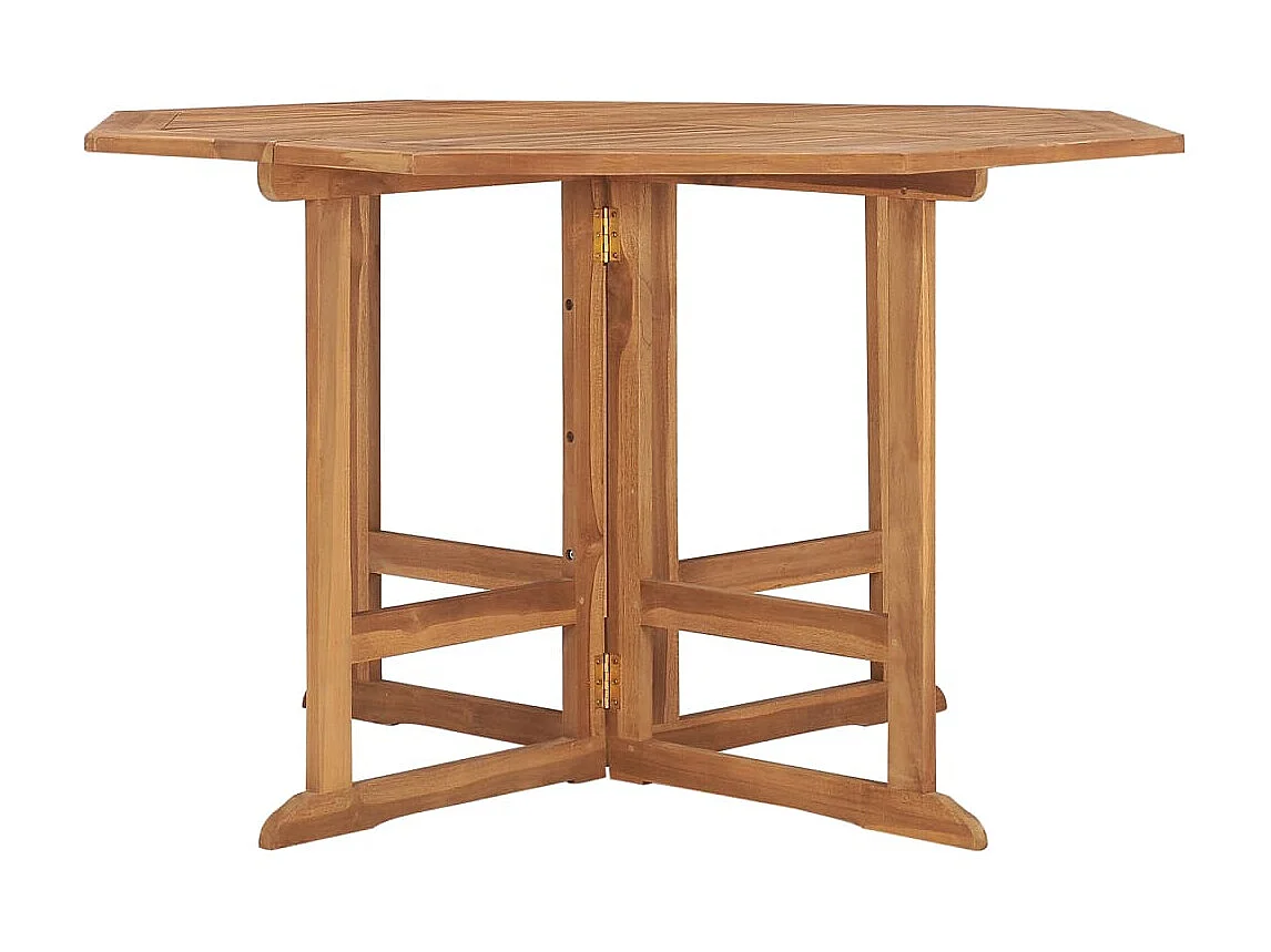 Table à manger de jardin pliable 110x110x75 cm Teck massif GHR82578