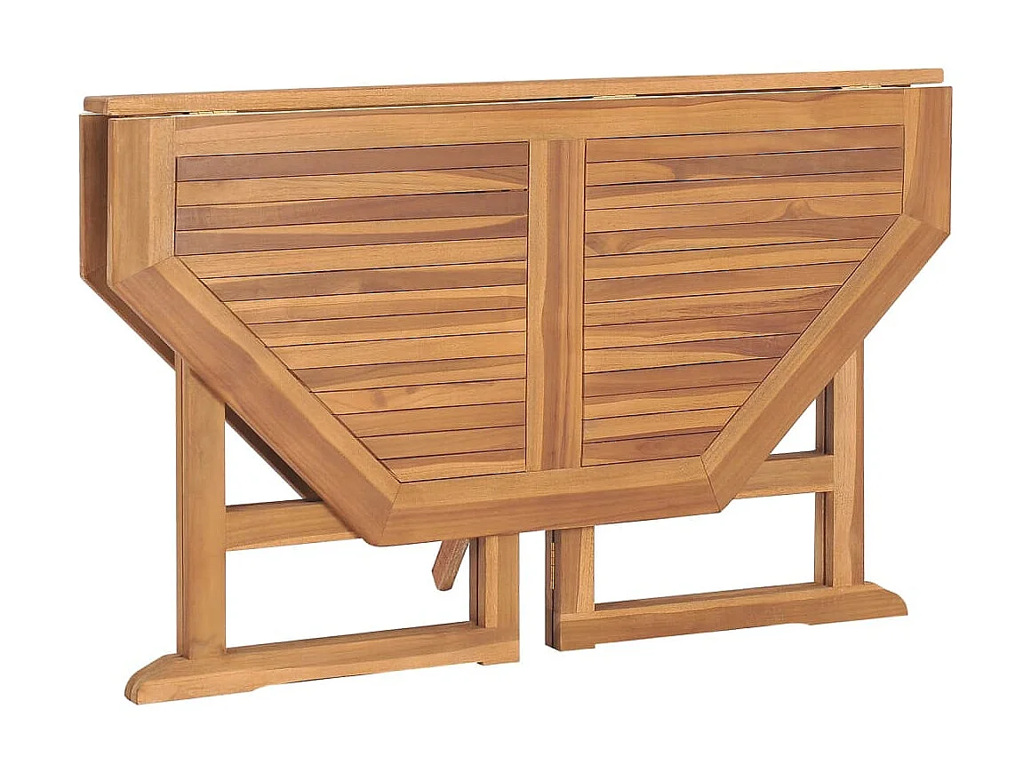 Table à manger de jardin pliable 110x110x75 cm Teck massif GHR82578