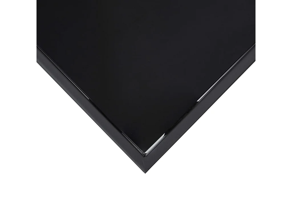 Table à manger de jardin Noir 110x60x110 cm Verre trempé GHR86778