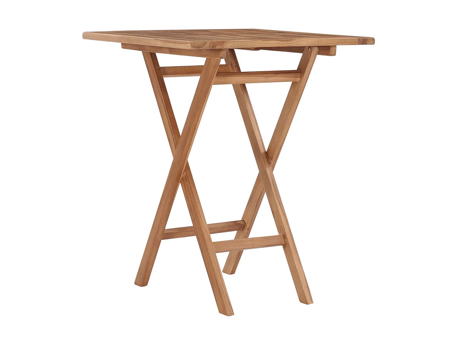 Table pliable de jardin 60x60x75 cm Bois de teck solide GHR85055