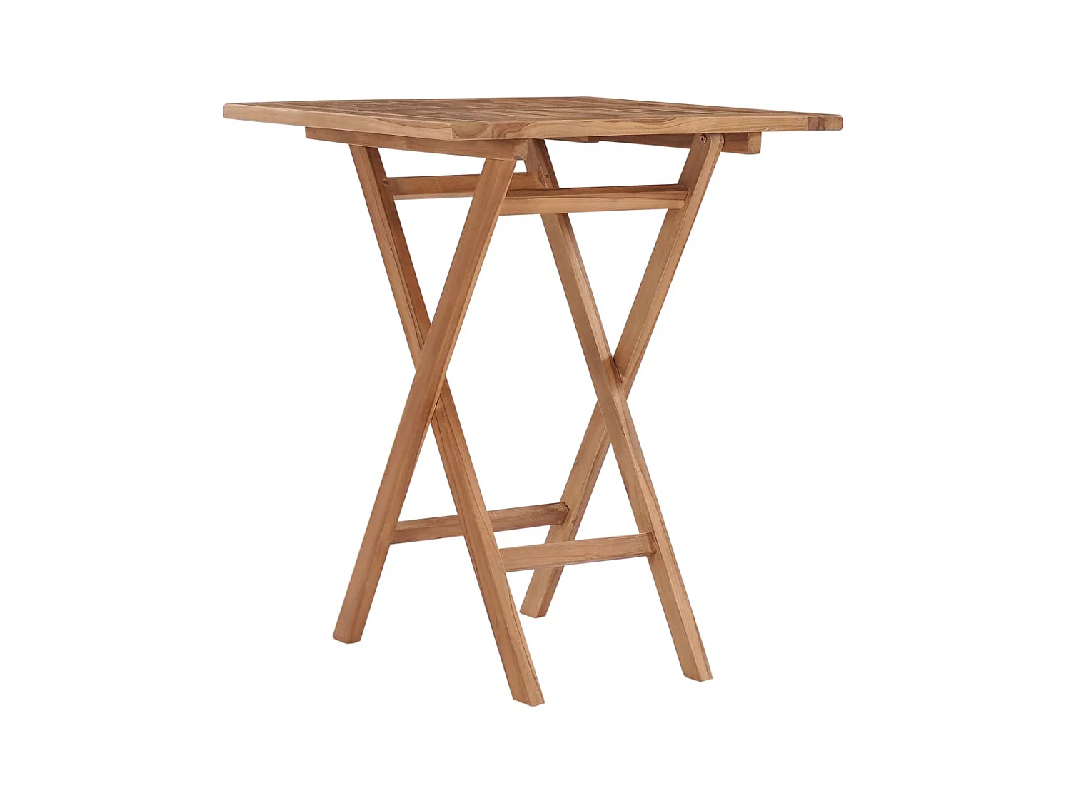 Table pliable de jardin 60x60x75 cm Bois de teck solide GHR85055