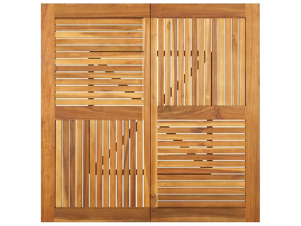 Tuintafel 110x110x75 cm massief acaciahout NL234191