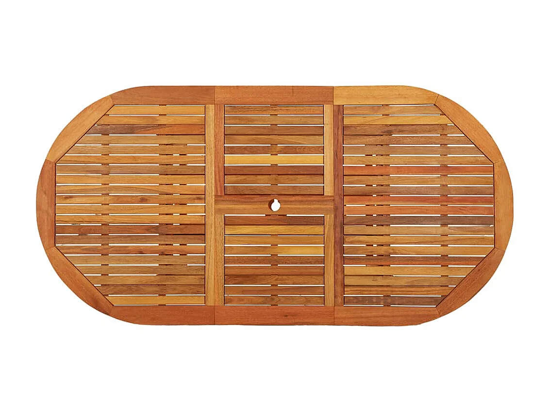 Table de jardin 200x100x75 cm Bois d'eucalyptus solide GHR68468