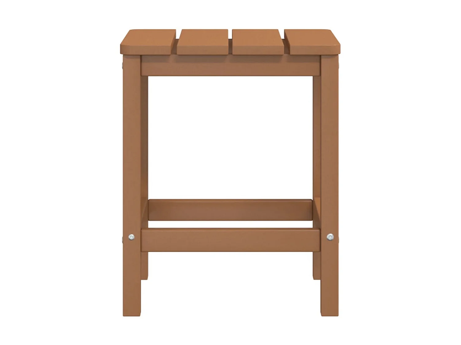 Mesa de jardim Adirondack 38x38x46 cm PEAD castanho PT734650