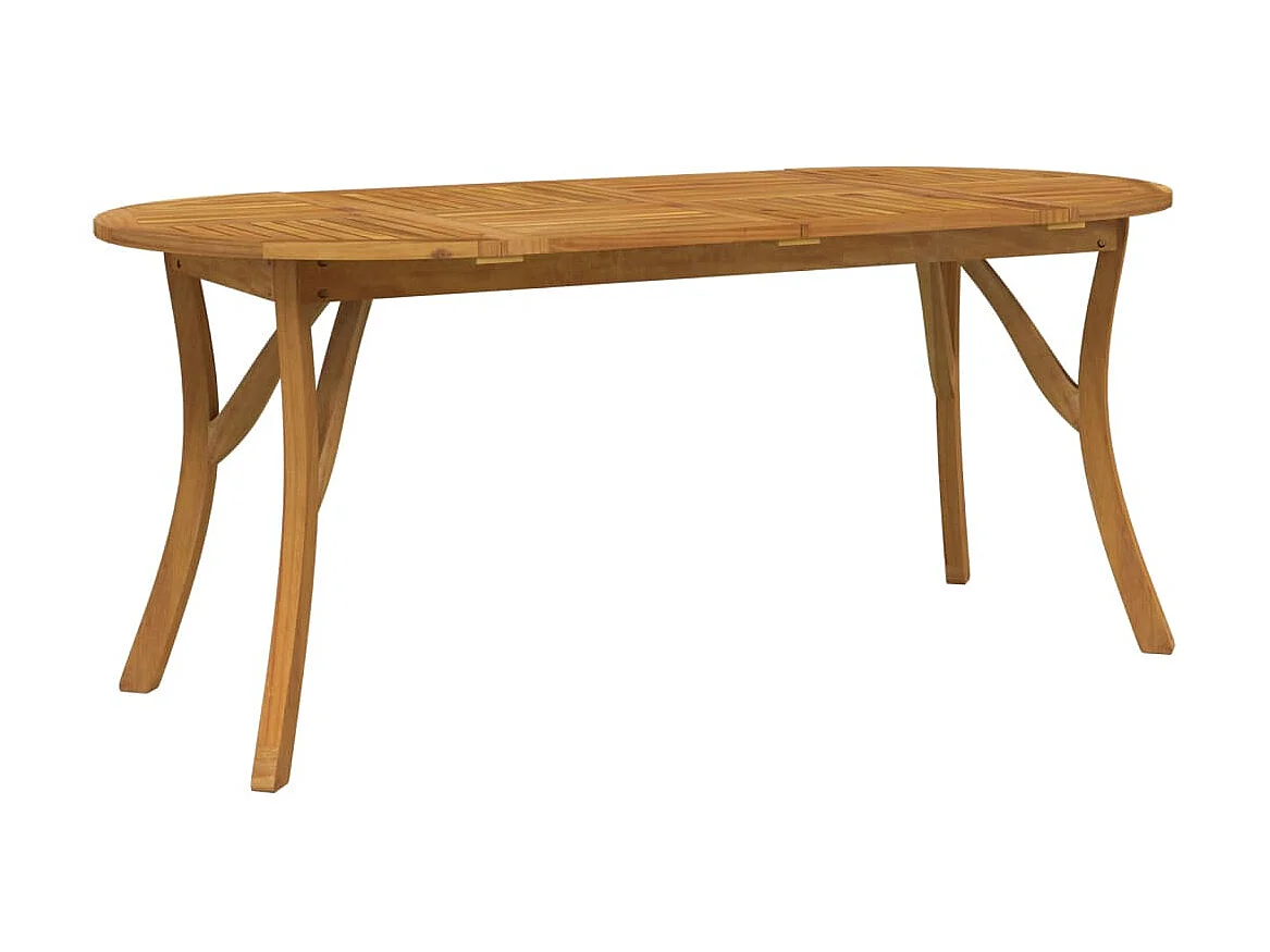 Table de jardin 200x90x75 cm Bois d'acacia solide GHR39095