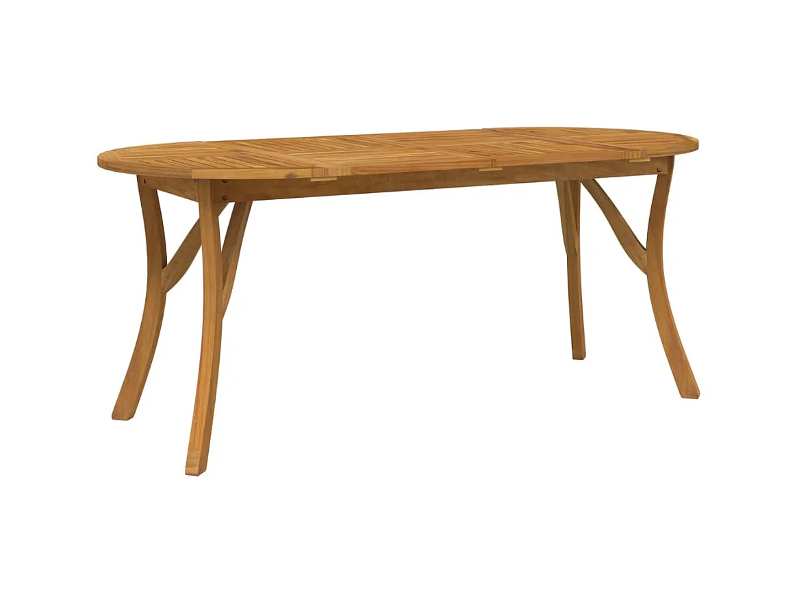 Table de jardin 200x90x75 cm Bois d'acacia solide GHR39095