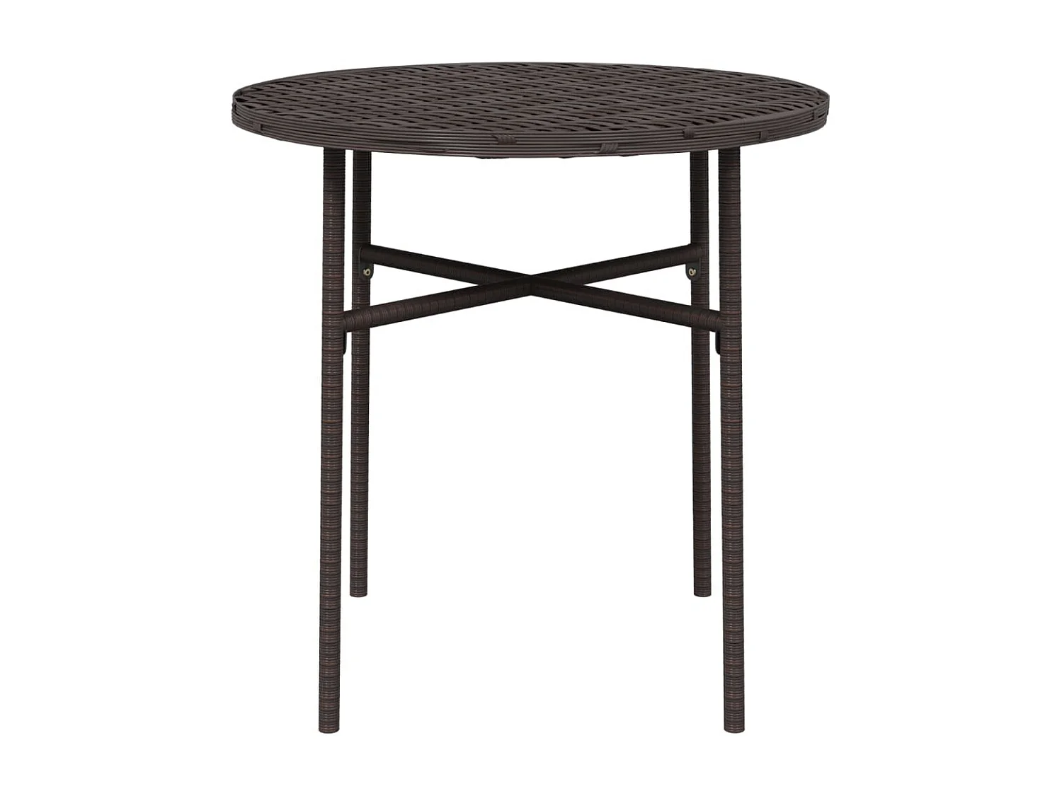 Salontafel 45 cm poly rattan bruin NL736453