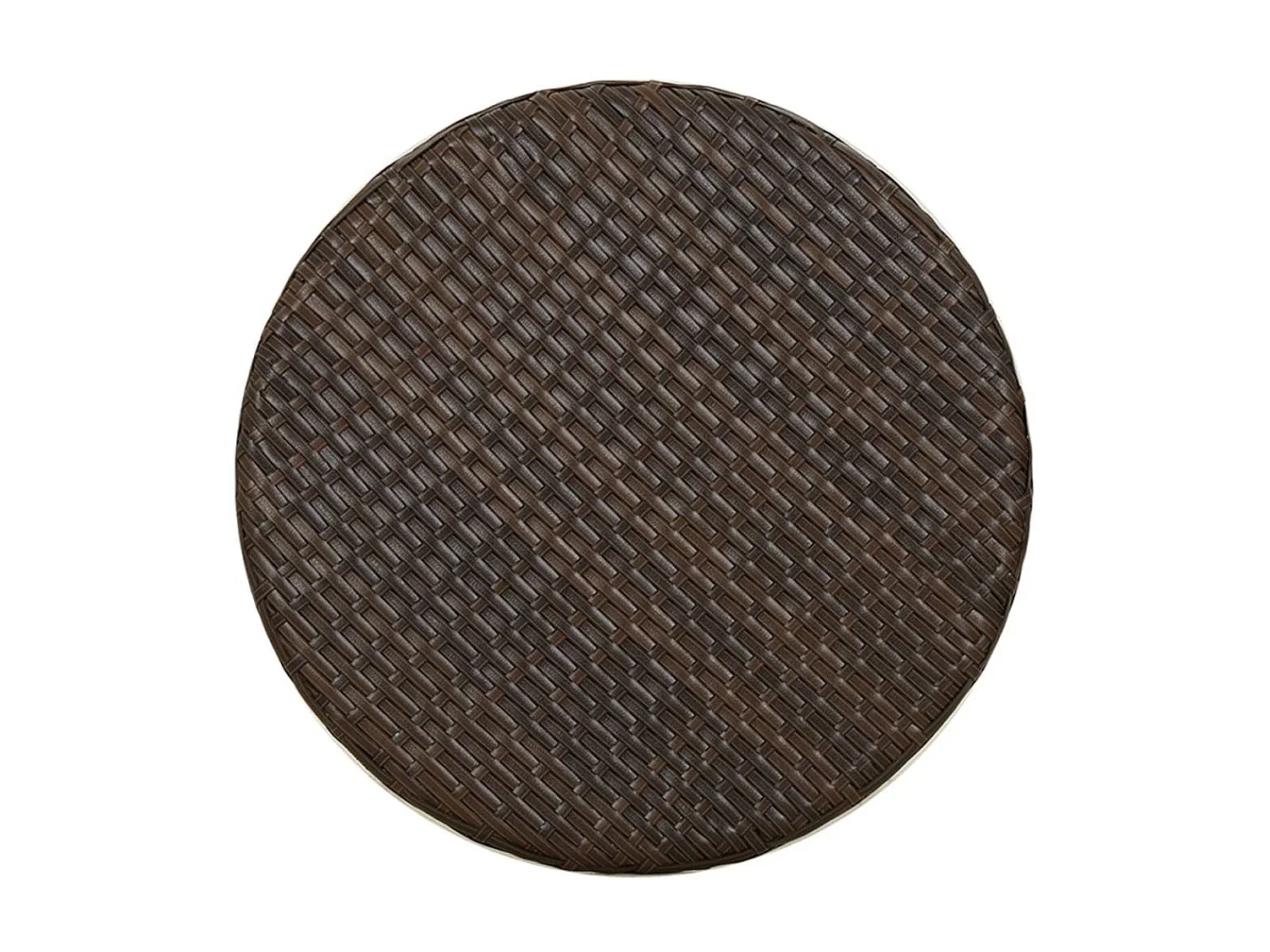 Table à thé Marron 45 cm Résine tressée GHR19683