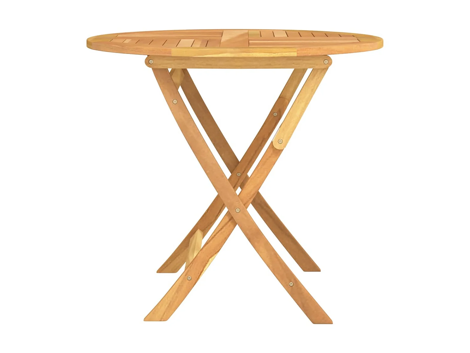 Table pliable de jardin 85x76 cm Bois de teck solide GHR37707