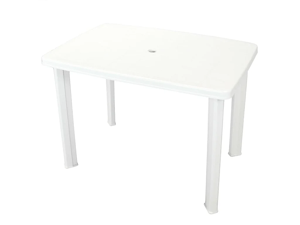 Table de jardin Blanc 101 x 68 x 72 cm Plastique GHR85758