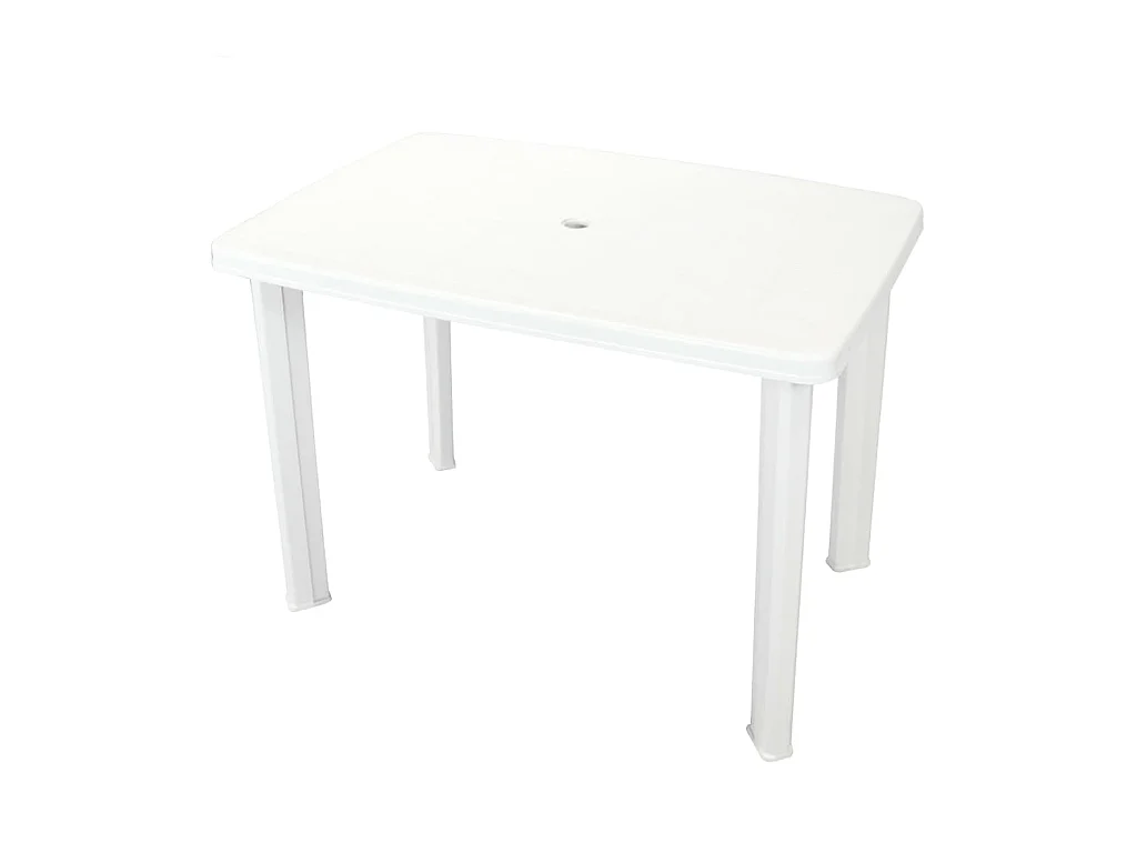 Table de jardin Blanc 101 x 68 x 72 cm Plastique GHR85758
