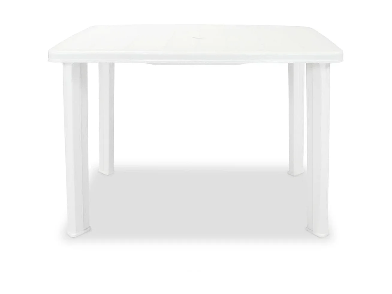 Tuintafel 101x68x72 cm kunststof wit NL921277