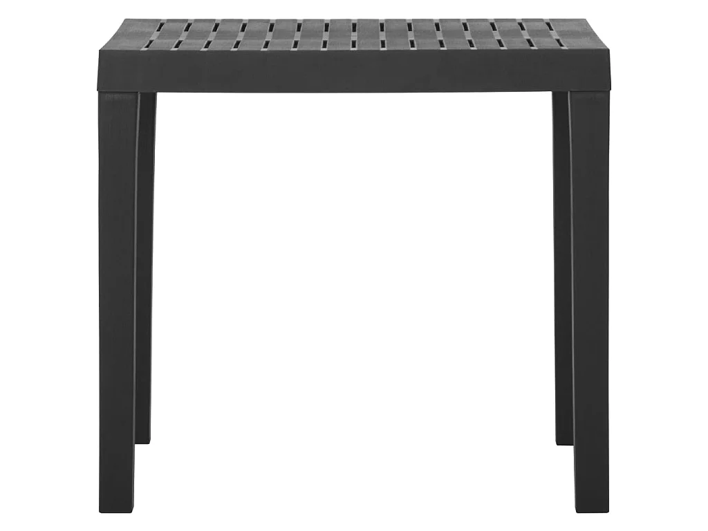 Table de jardin Gris 79x65x72 cm Plastique GHR18034