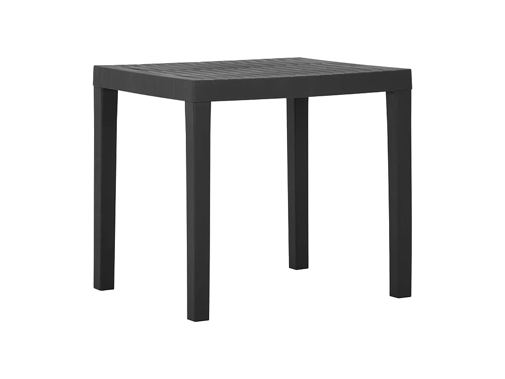 Table de jardin Gris 79x65x72 cm Plastique GHR18034