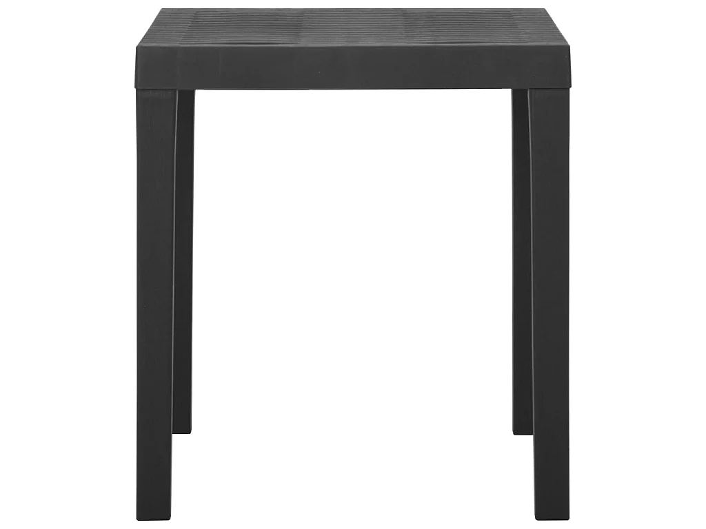 Table de jardin Gris 79x65x72 cm Plastique GHR18034