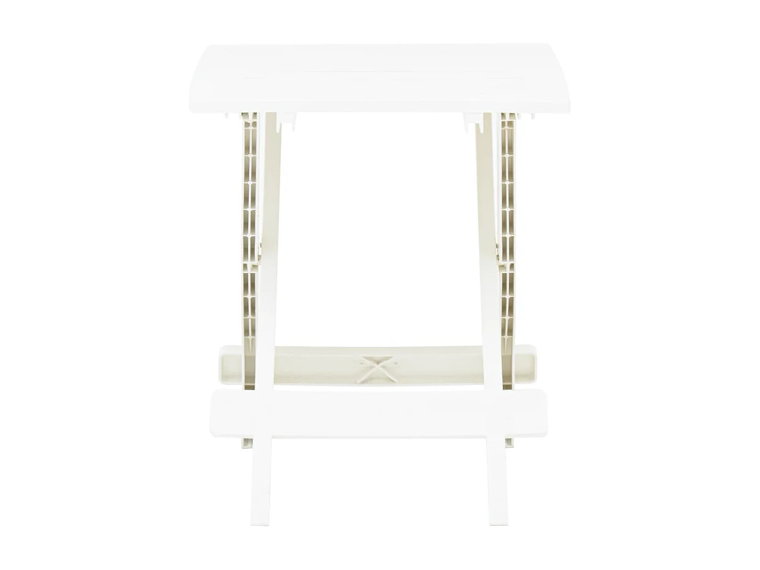 Table pliable de jardin blanc 45x43x50 cm plastique GHR65491