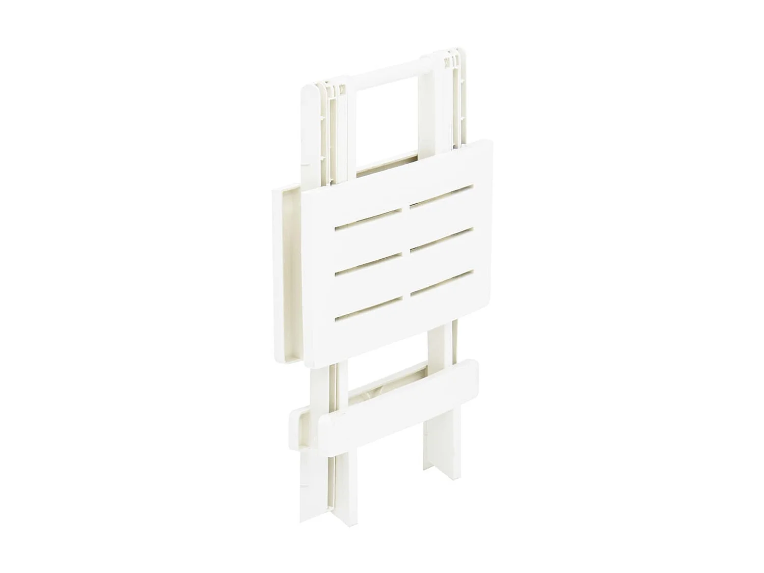 Table pliable de jardin blanc 45x43x50 cm plastique GHR65491