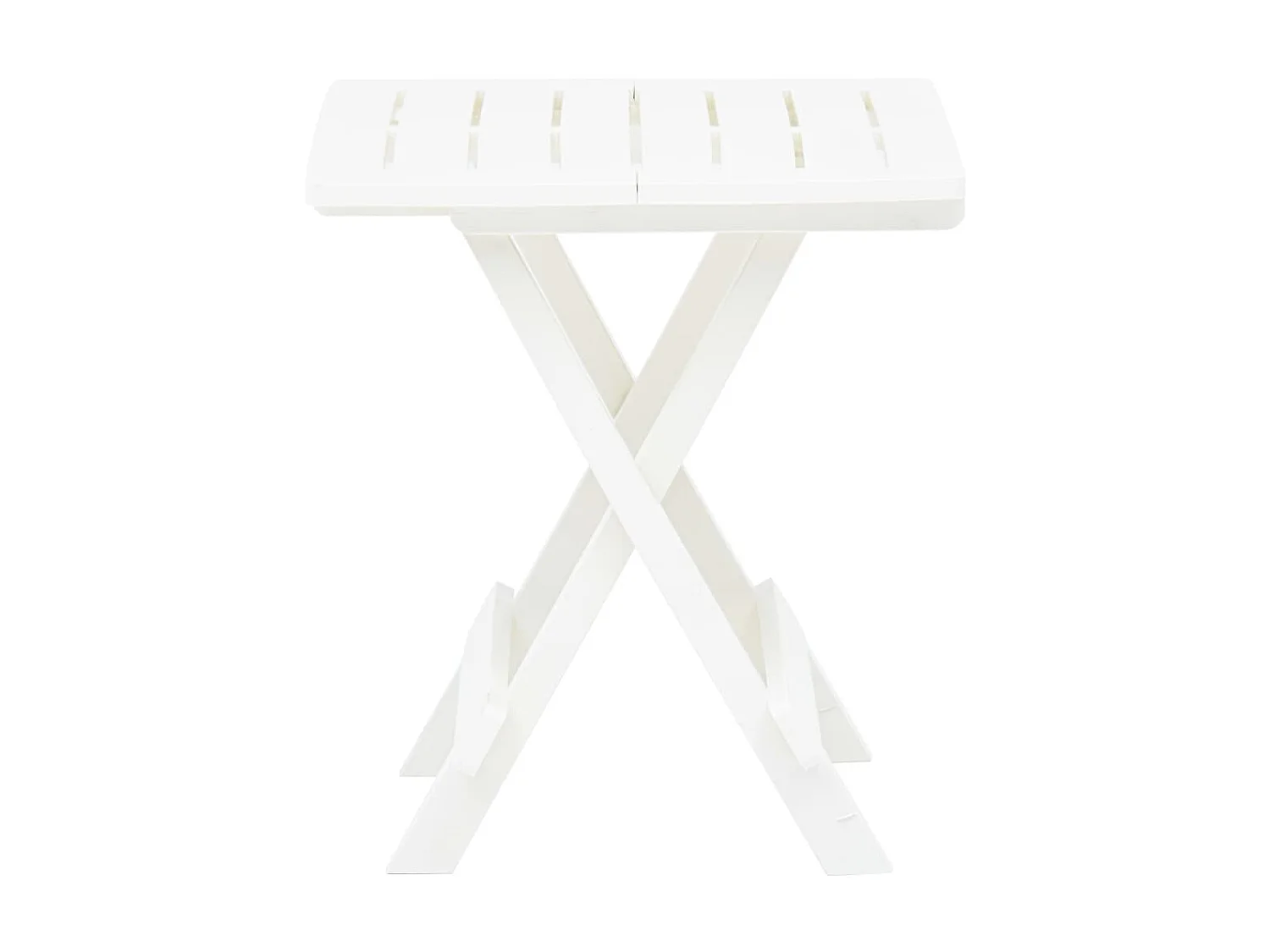 Tuintafel inklapbaar 45x43x50 cm kunststof wit NL114333