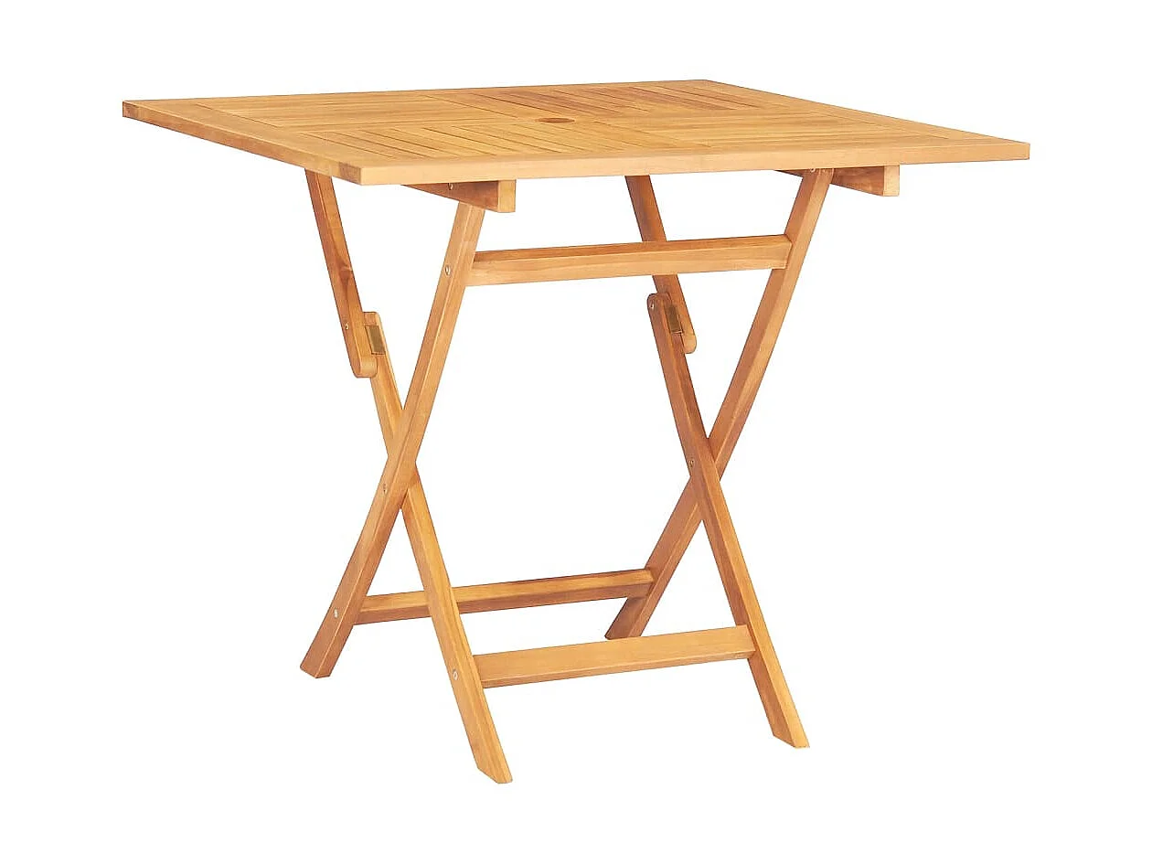 Table pliable de jardin 85x85x76 cm Bois de teck solide GHR17020