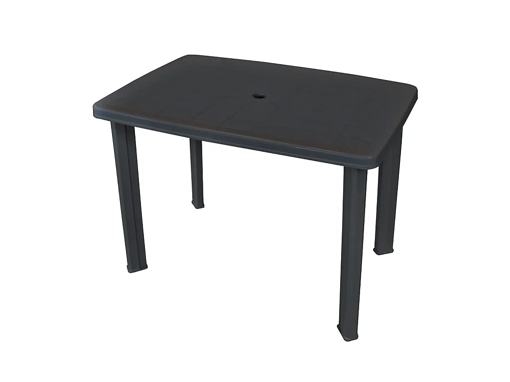 Table de jardin Anthracite 101 x 68 x 72 cm Plastique GHR71514