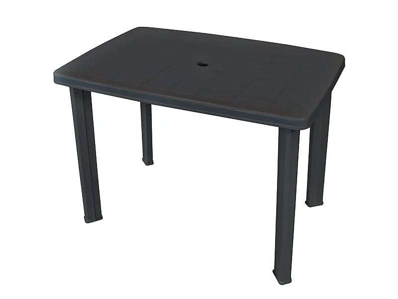 Table de jardin Anthracite 101 x 68 x 72 cm Plastique GHR71514