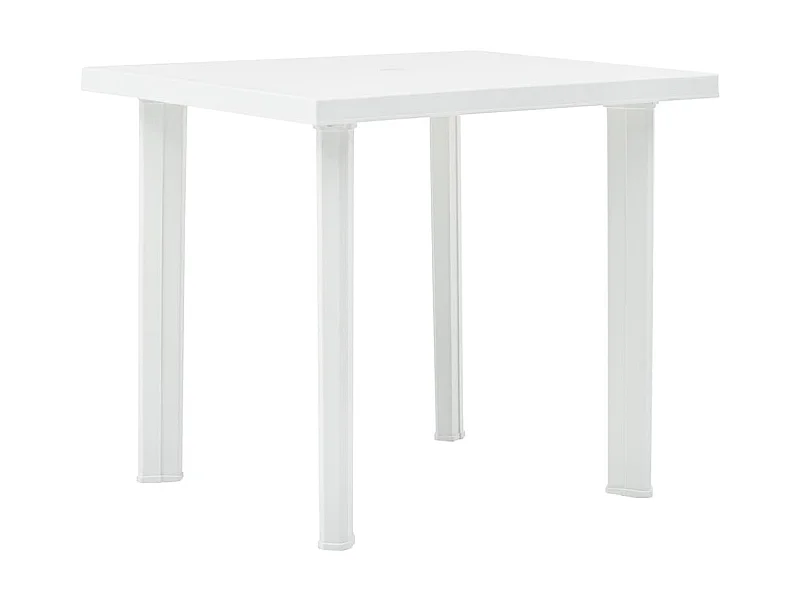 Table de jardin Blanc 80x75x72 cm Plastique GHR27375