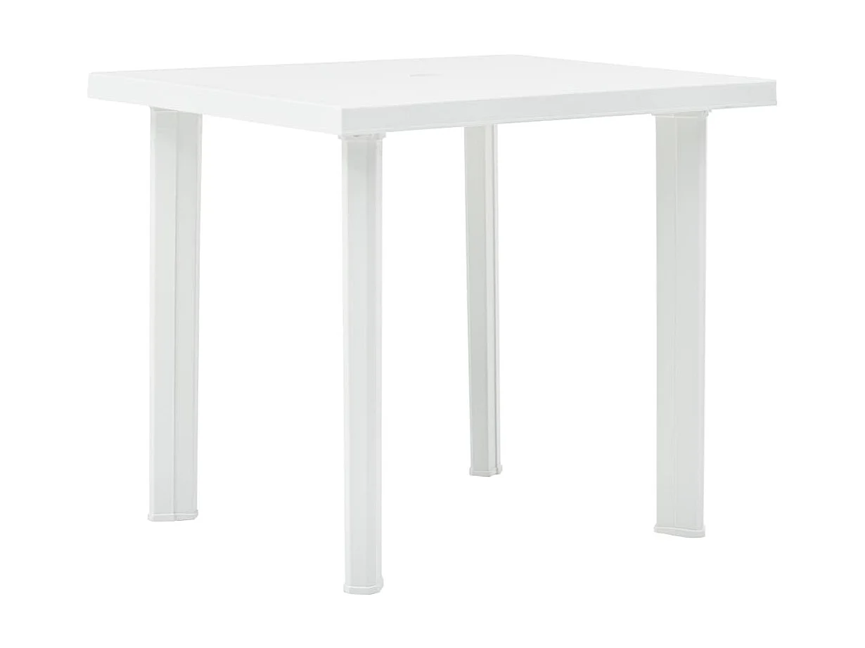 Table de jardin Blanc 80x75x72 cm Plastique GHR27375
