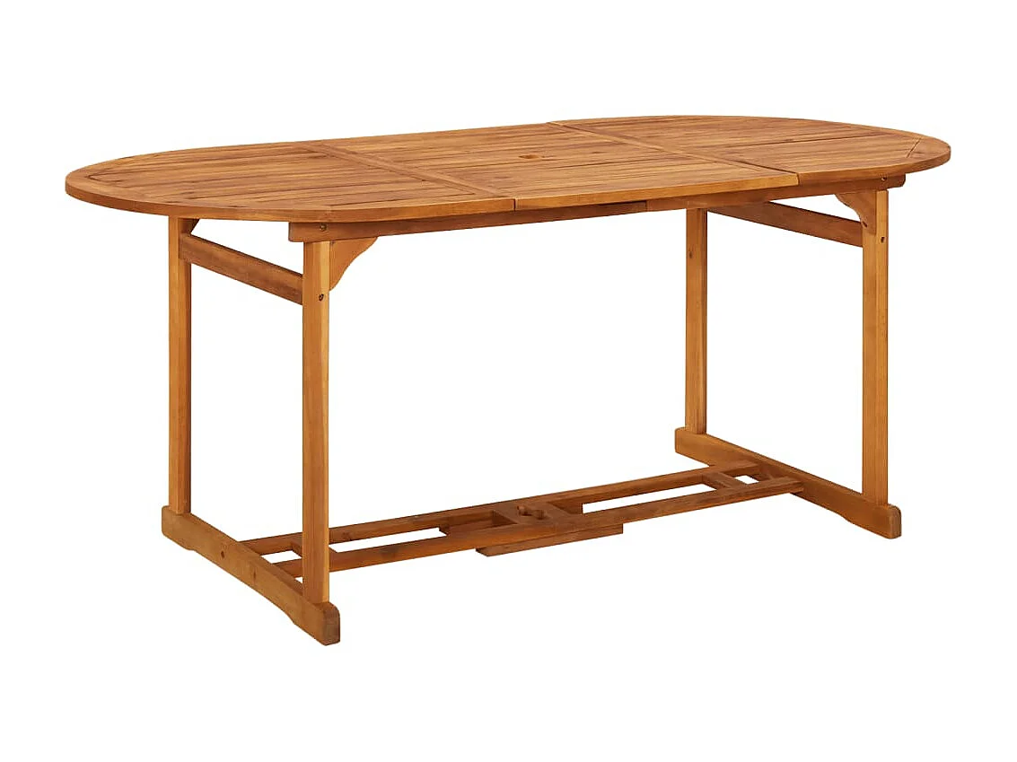 Table à manger de jardin 180x90x75 cm Bois d'acacia solide GHR10090