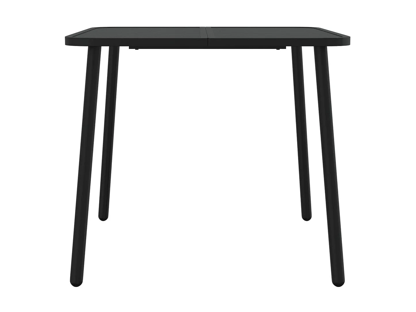 Table de jardin anthracite 80x80x71 cm acier GHR44450
