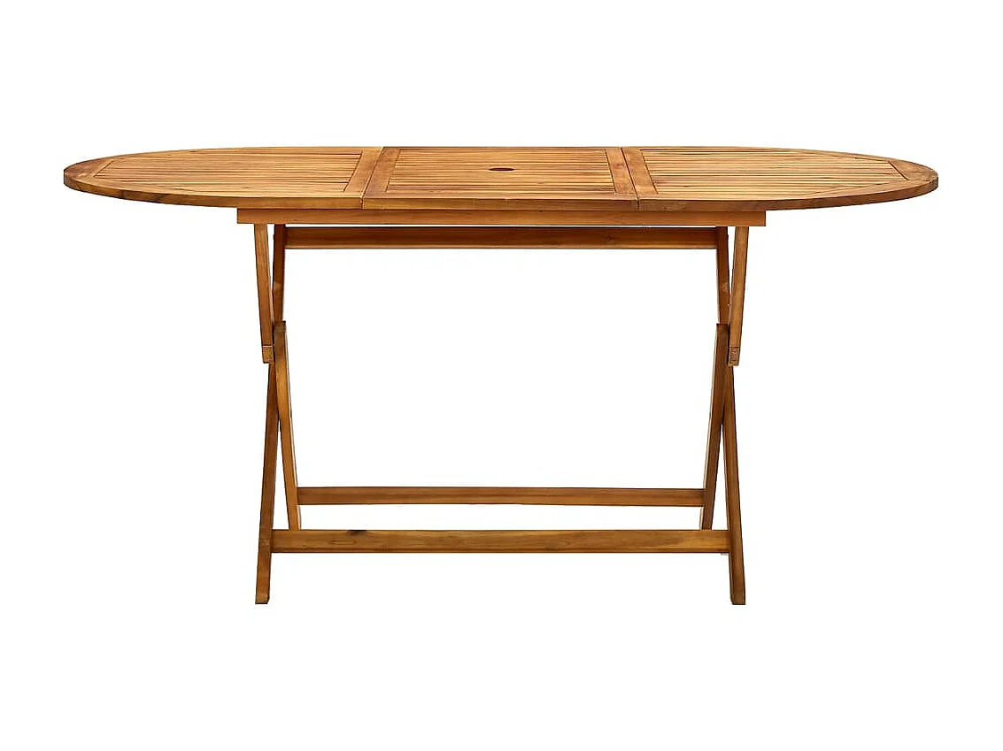Table de jardin pliable 160x85x75 cm Bois d'acacia massif GHR98544