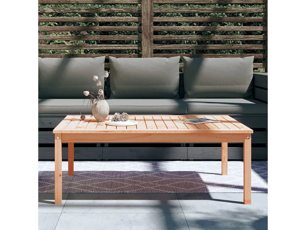 Table de jardin 121x82,5x45 cm bois massif de douglas GHR44386