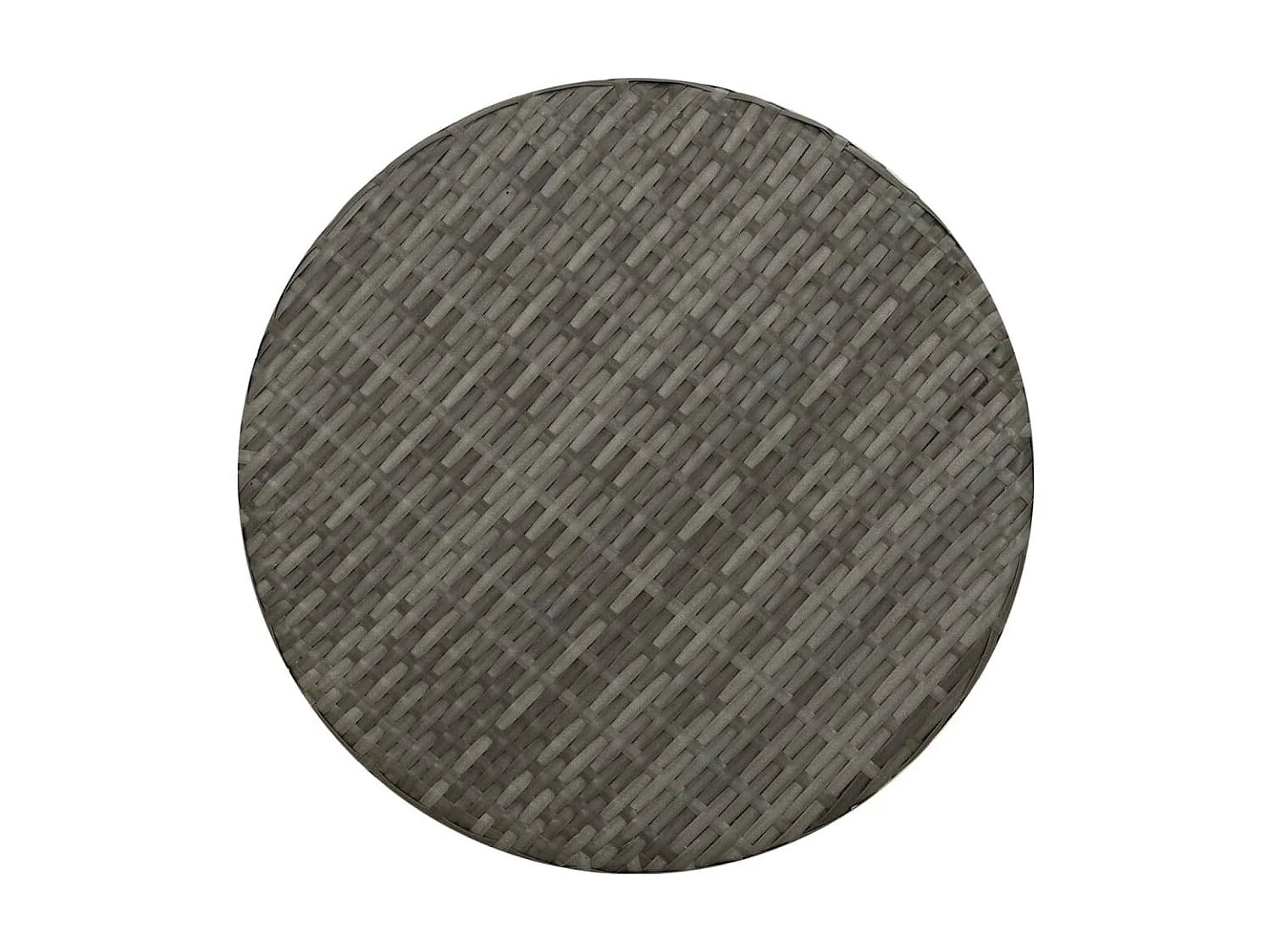 Table à thé Gris 45 cm Résine tressée GHR71840