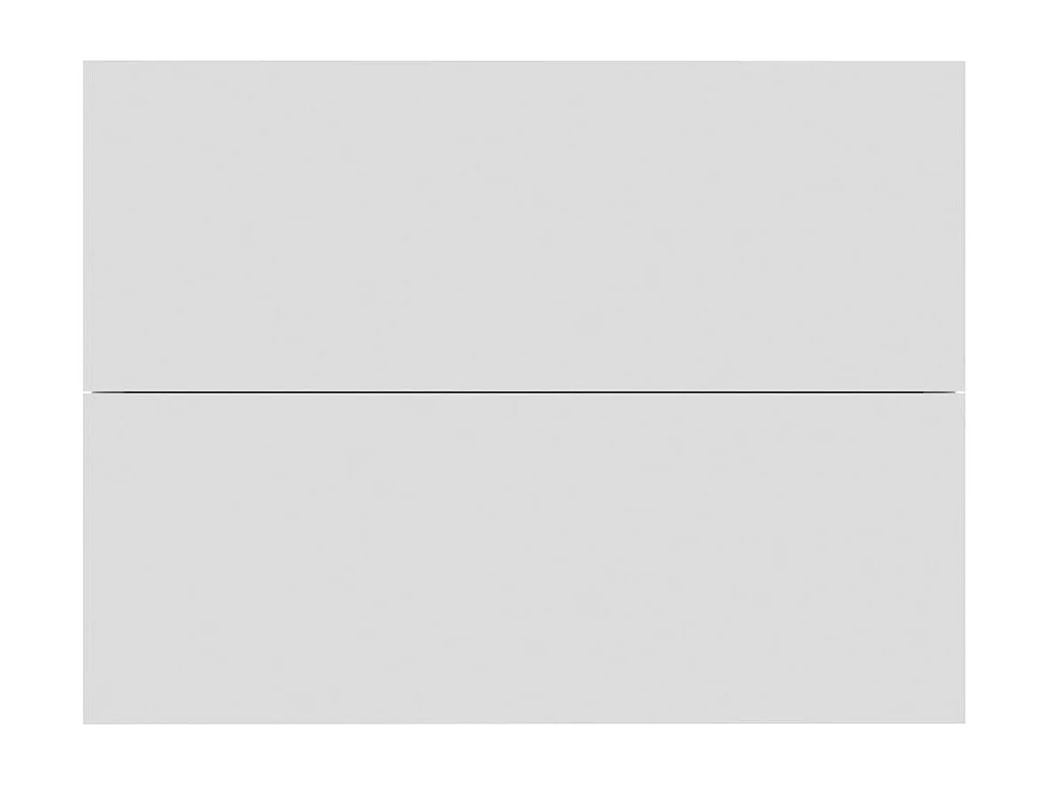 Lot de 2 Tables de chevet Blanc 40 x 30 x 30 cm Aggloméré GHR32271