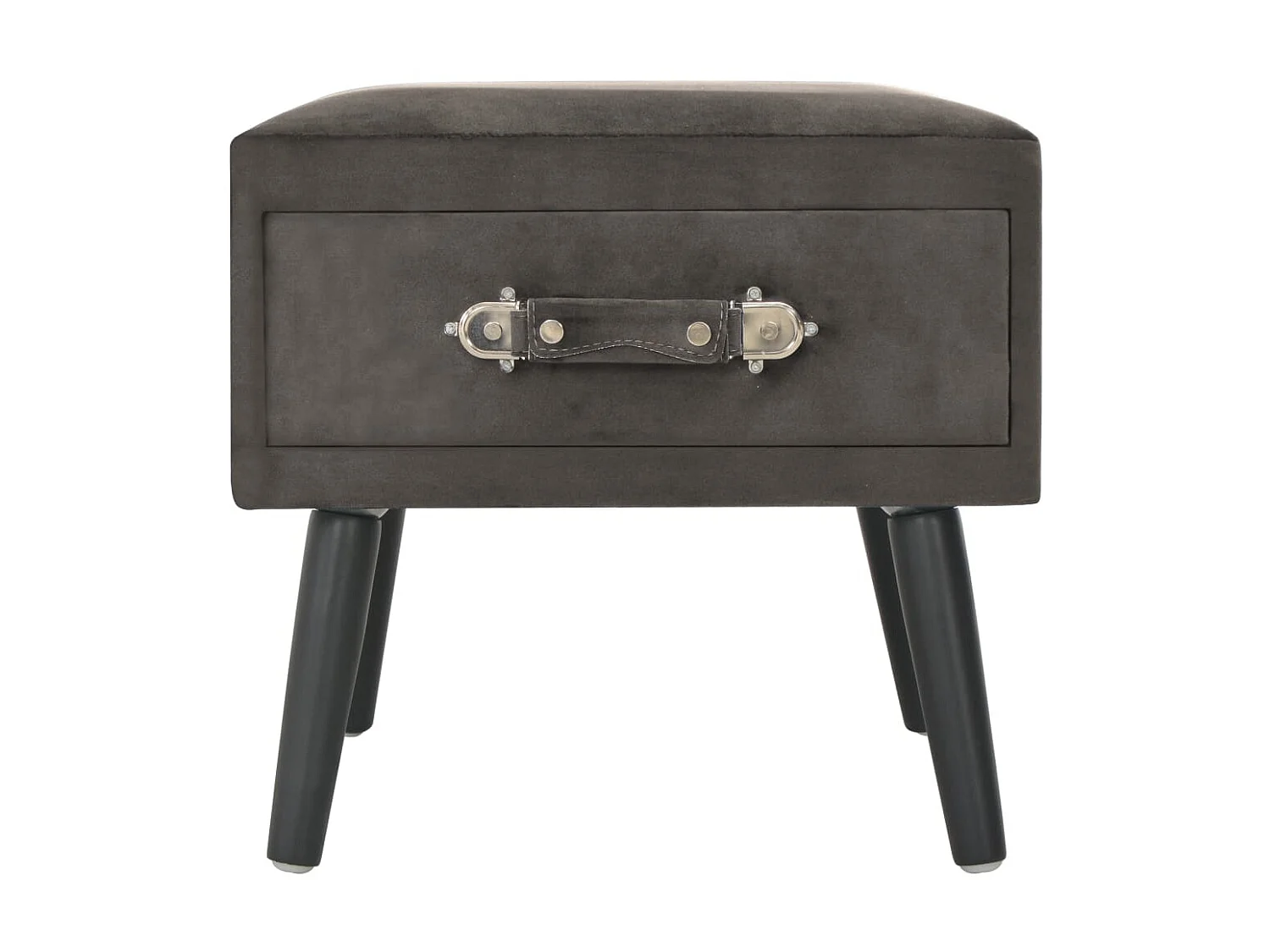 Mesas-de-cabeceira 2 pcs 40x35x40 cm veludo cinzento PT19907