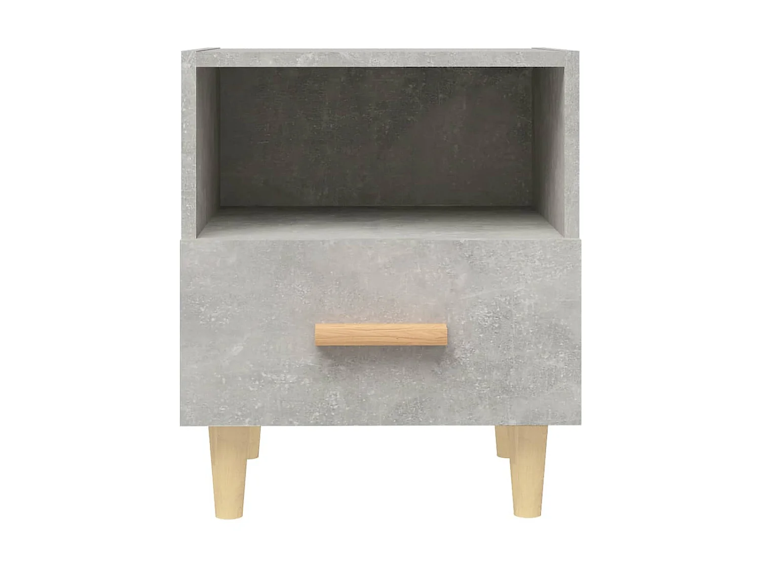 Comodini | Tavolini da notte | Tavolini da letto 2 pz Grigio Cemento 40x35x47 cm