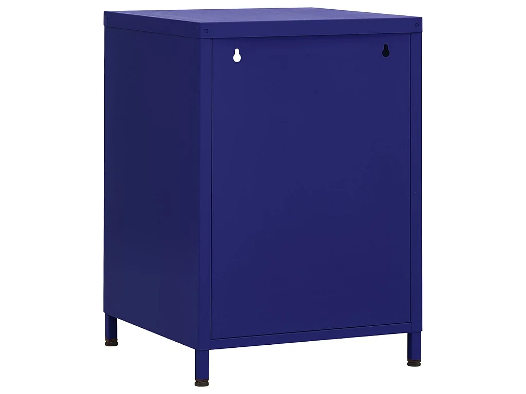 Table de chevet Bleu marine 35x35x51 cm Acier GHR94410