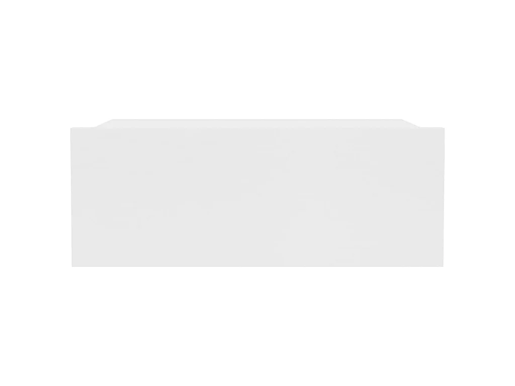 Lot de 2 Tables de chevet flottantes Blanc 40x30x15 cm Aggloméré GHR74029