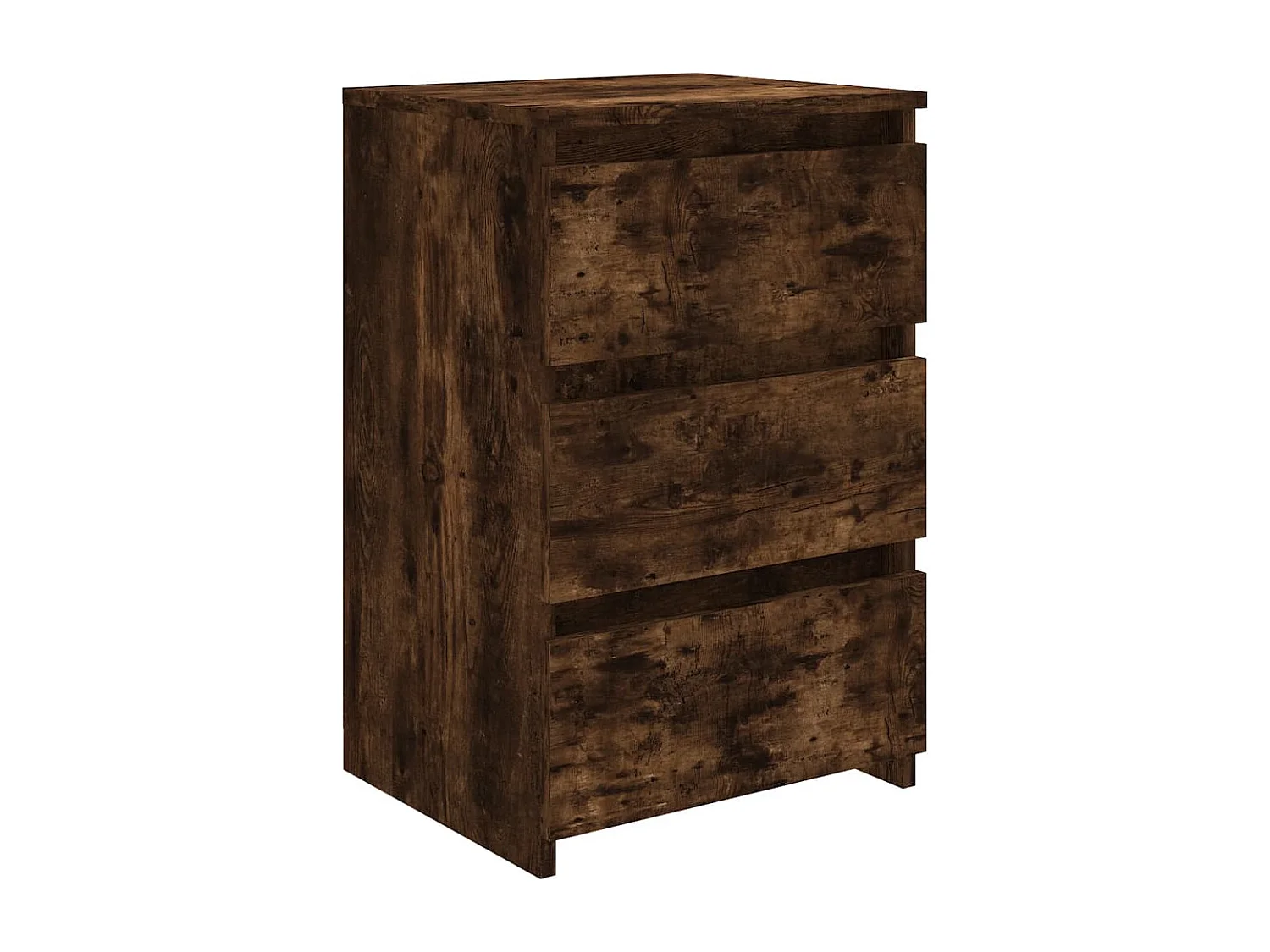 Nachtkastjes 2 st 40x35x62,5 cm bewerkt hout gerookt eikenkleur NL48524